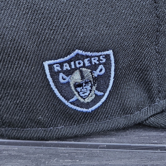 New Era Las Vegas Raiders Retro Script Snapback Hat 59Fifty Cap NFL Football OS - Picture 10 of 15
